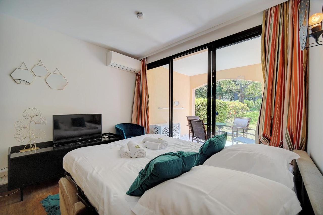 Immogroom - 2 Rooms - Renovated - Pool - Ac - Parking - Garden คานส์ ภายนอก รูปภาพ